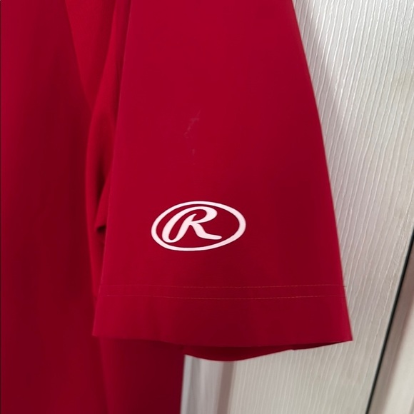 Rawlings Red Men's ColorSync Short Sleeve Cage Jacket #355 - Picture 5 of 10